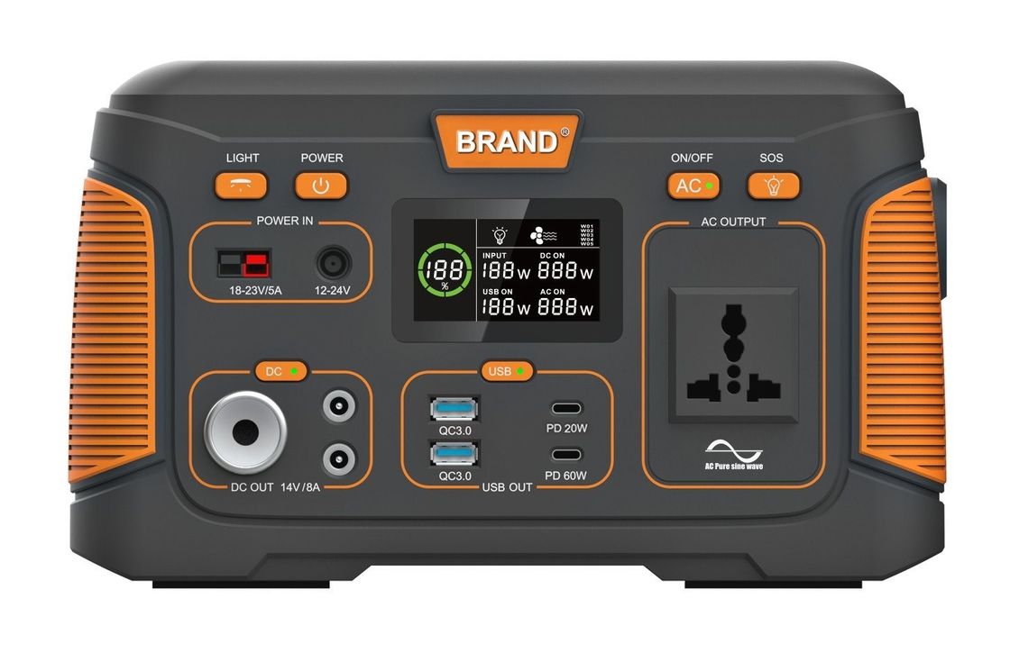 USB 500W 14.8V 30ah Trạm điện mặt trời di động sạc lại cho nhà ngoài trời cắm trại