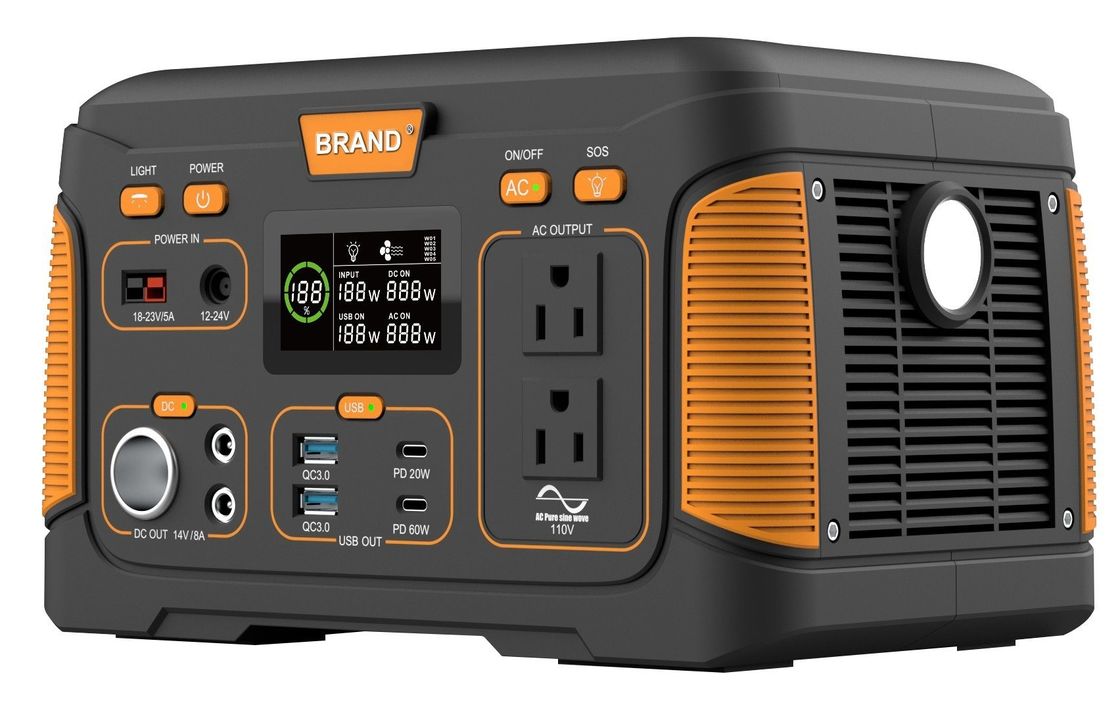 USB 500W 14.8V 30ah Trạm điện mặt trời di động sạc lại cho nhà ngoài trời cắm trại