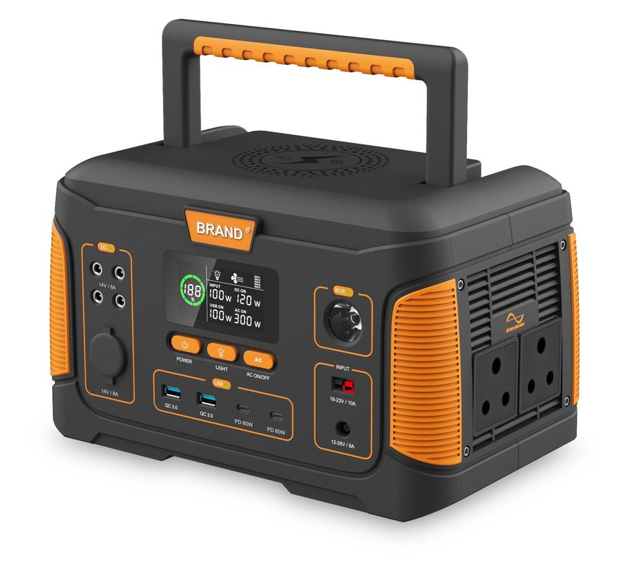 Home/ Outdoor/ Camping Nhà máy điện mặt trời di động USB 650W 22.2V 28.6ah Sạc lại