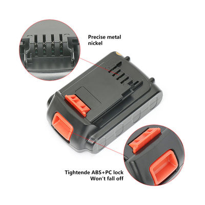 Ứng dụng sạc Black & Decker pin công cụ điện 20V 3000mAh pin Li-ion