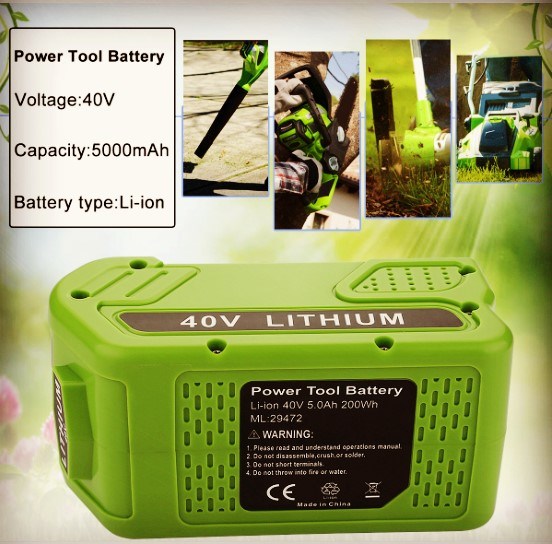 Lithium Greenworks Gmax pin sạc lại 40 Volt 29472 29462 0