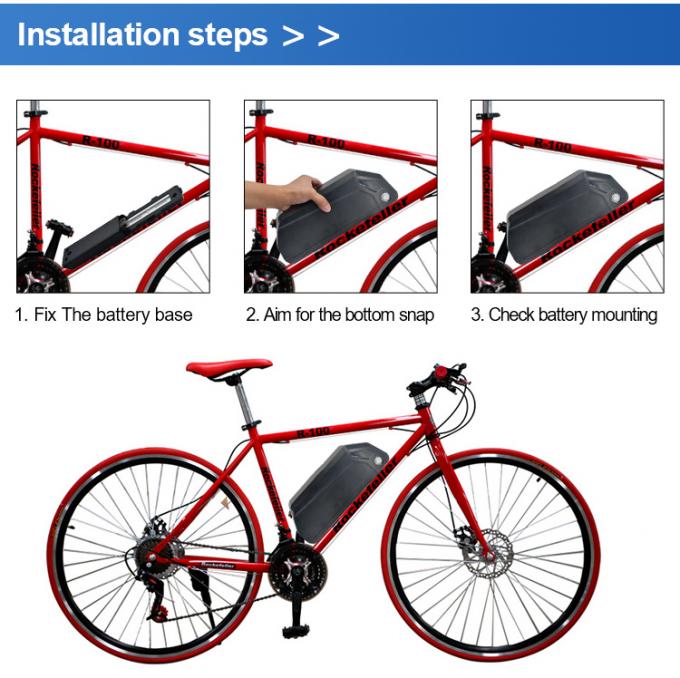 Thay thế Hailong 48V 1000W pin xe điện với bộ sạc E-bike thay thế pin lithium 0