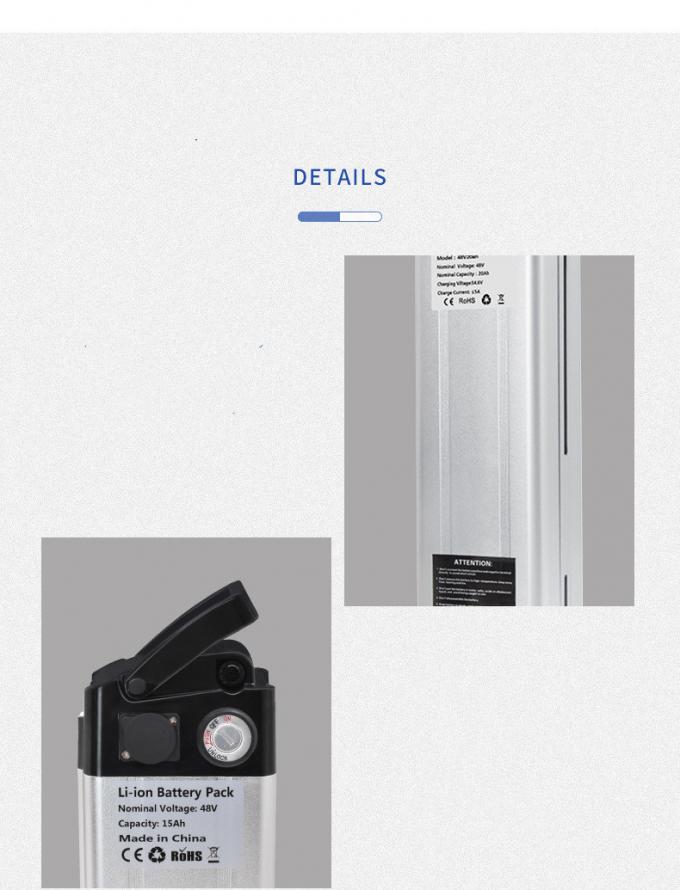 Xe đạp điện tùy chỉnh 48volt 20ah Silver Fish E-Bike pin lithium cho Aldi Prophet Mifa, Samsung 2